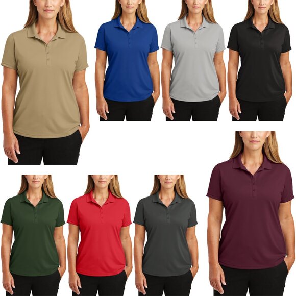 3-Pack Women's Short Sleeve Moisture-Wicking Cool UV-Protected Solid Top Shirt - Picture 15 of 16